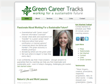 Tablet Screenshot of greencareertracks.com